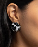 Cowhide Couture Black ✧ Post Earrings