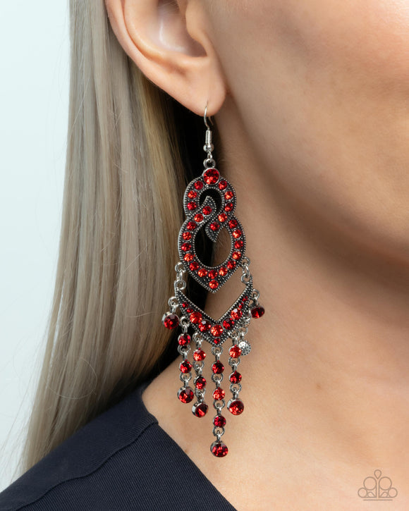 Pristine Precipitation Red ✧ Earrings