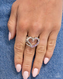 Abstract Attraction Pink ✧ Heart Ring