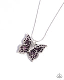 Magical Metamorphosis Purple ✧ Butterfly Necklace