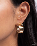 Interlocked Immunity Gold ✧ Hoop Earrings