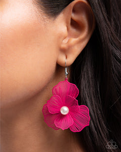 Earrings Fish Hook,New,Pink,PETAL the Score Pink ✧ Earrings