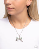 Down to Earth Descent Blue ✧ Butterfly Necklace