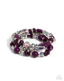 Complimentary Chic Purple ✧ Iridescent Stretch Bracelet