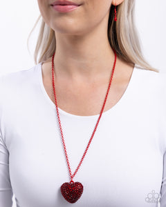 Hearts,Necklace Long,Necklace Medium,Necklace Short,New,Red,Valentine's Day,Smitten Sensation Red ✧ Heart Necklace