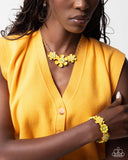 Botanic Beginner Necklace & Exhilarating Elegance Bracelet Yellow ✧ Complete Look