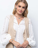 Courting Calypso Necklace, Color Post Earrings & California Bracelet Copper ✧ Complete Look