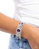 Curious Chic Purple ✧ Hinged Bracelet