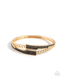 Braided Beginning Black ✧ Hinged Bracelet