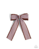 Checkered Chic Brown ✧ Hair Bow Clip