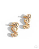 Sea Horse Statement Gold ✧ Post Earrings