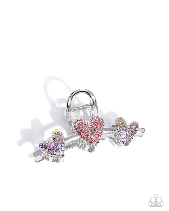 Romantic Rampage Pink ✧ Heart Hair Clip