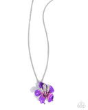 Floral Front Purple ✧ Necklace