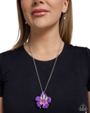 Floral Front Purple ✧ Necklace