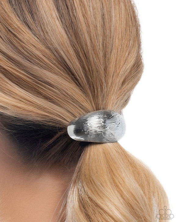Iconic Indentation Silver ✧ Hair Tie