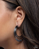 Layered Longevity Black ✧ Earrings
