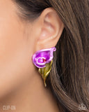 Tulip Tribute Purple ✧ Clip-On Earrings