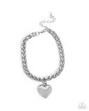Dancing Damsel Silver ✧ Heart Bracelet