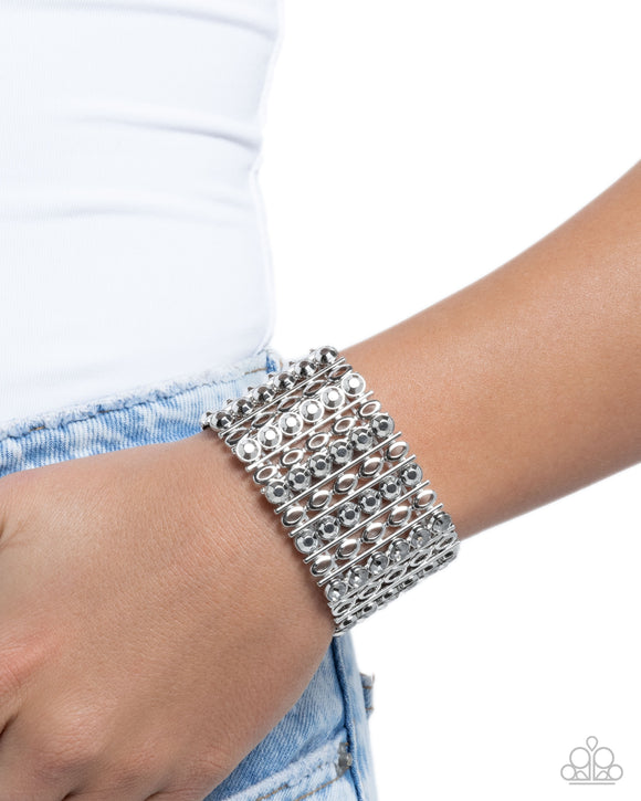 Reflective Rows Silver ✧ Bracelet