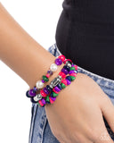 Stirring Stack Purple ✧ Stretch Bracelet