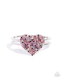 Significant Shimmer Pink ✧ Heart Hinged Bracelet