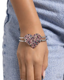 Significant Shimmer Pink ✧ Heart Hinged Bracelet