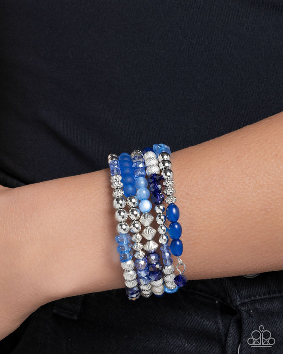 Colorful Compromise Blue ✧ Coil Bracelet
