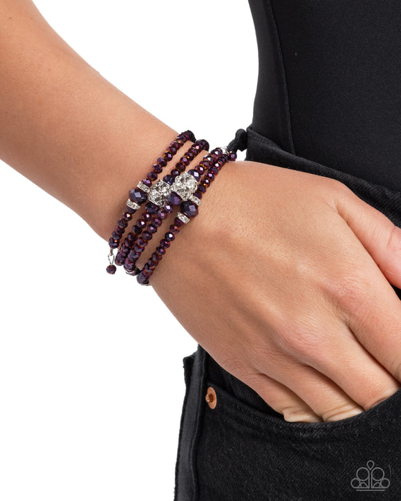 Sensible Shimmer Purple ✧ Coil Bracelet