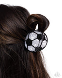 Soccer Shimmer Black ✧ Hair Clip