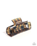 Prized Plaid Brown ✧ Hair Clip