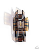 Prized Plaid Brown ✧ Hair Clip