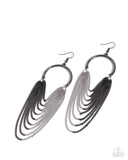 Focused Fringe Black ✧ Earrings