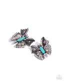 Hovering Harmony Blue ✧ Butterfly Post Earrings