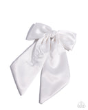 Ready, Set, BOW! White ✧ Hair Bow Clip