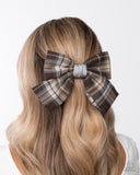 Front BOW Seat Brown ✧ Hair Bow Clip