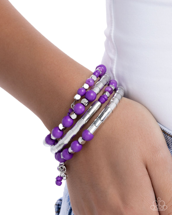 The Rite of Color Purple ✧ Coil Bracelet