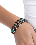 Canyon Caution Green ✧ Stretch Bracelet