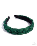 Beaded Boarding School Green ✧ Headband
