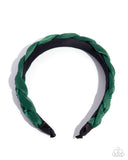 Beaded Boarding School Green ✧ Headband