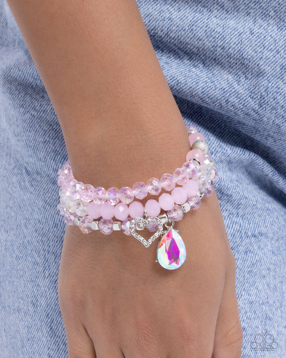 Lasting Layers Pink ✧ Stretch Bracelet