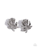 Rose Record Silver ✧ Post Earrings