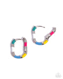 Colorful Cohort Multi ✧ Hinge Hoop Earrings