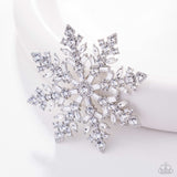 Snowflake Solstice White ✧ Brooch