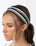Striped Symphony Black ✧ Headband
