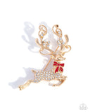 Reindeer Games Gold ✧ Brooch