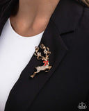 Reindeer Games Gold ✧ Brooch