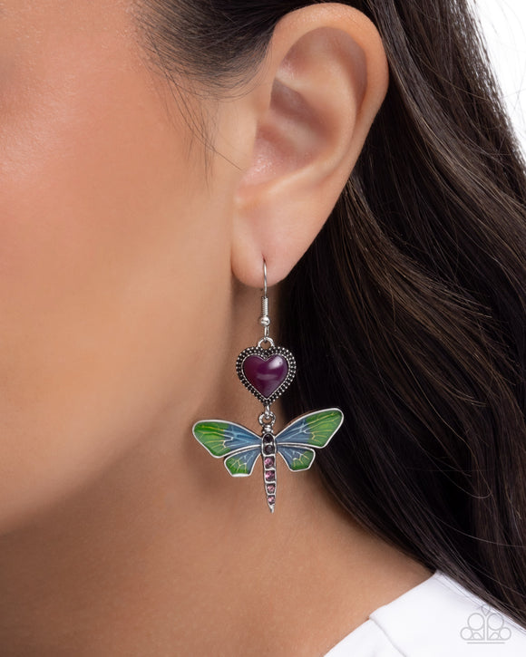 Dragonfly Devotion Purple ✧ Earrings