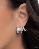 Elephant Eloquence Silver ✧ Post Earrings