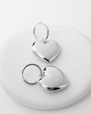 Crush Rhodium ✧ Heart Earrings