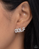 Game of Golf White ✧ Post Earrings